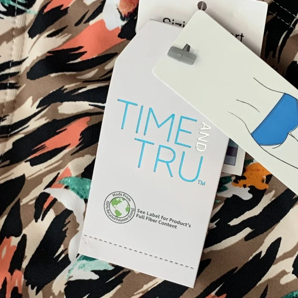 Time and Tru Womens Plus Mid Rise Bottom Swimsuit XL 16-18 New with Tags Hipster